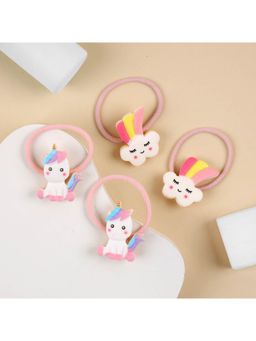 Kicks and Crawl - Unicorn And Clouds Rubber Bands (Pack of 4)