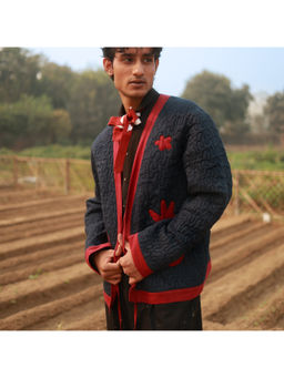 Doodlage - Navy Blue Avery Quilted Jacket