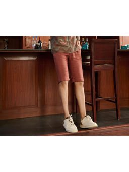 Philocaly - Diego Rust Slim Fit Short