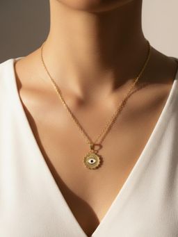 ISHKAARA - Women Golden Evil Eye Necklace