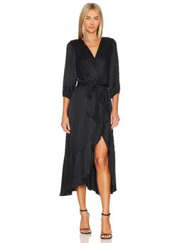 Bobi by Revolve - Ruffle Surplice Midi Dress