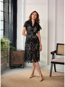 Label Deepika Nagpal - Wreya Black Midi Dress