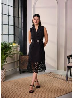 Label Deepika Nagpal - Astrid Black Midi Dress