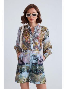 ZABELLA - Swan Multi-Color Linen Shirt