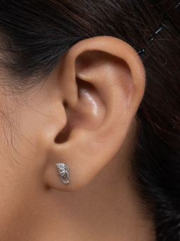 Margento Jewels - 925 Solid Sterling Silver Plain Egypt Queen Stud Earrings