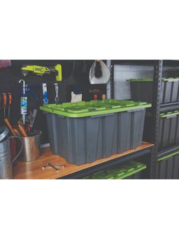 Unibox - Heavy Duty Storage Box with Snap-On Lid Grey Designed In Australia