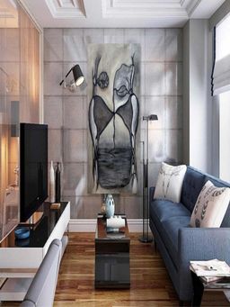 The Art House - Abstract Painting Wall Art Framed Art Painting Print