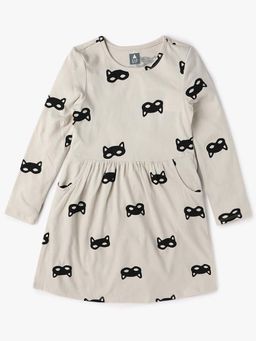 GAP - Girls Cartoon Print Round Neck A-Line Dress