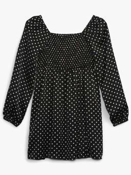 GAP - Girls Polka Dot Shirred Square Neck Dress