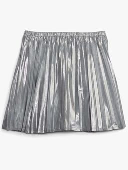 GAP - Girls Mid-Rise Metallic Pleated Skirt