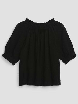 GAP - Girls Gathered Peasant Sleeve Round Neck Top