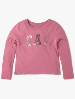 GAP - Girls Foil Logo Crew Neck T-Shirt
