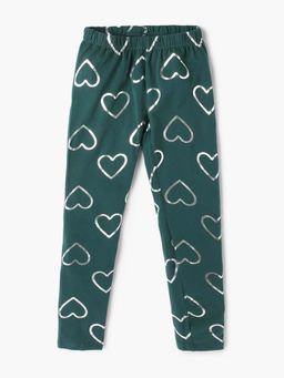 GAP - Girls Mid-Rise Skinny Fit Heart Print Leggings