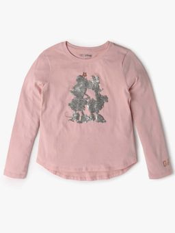 GAP - Girls Character Sequin Round Neck T-Shirt