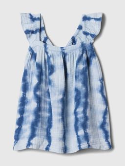 GAP - Girls Ruffle Square Neck Tie-Dye Dress