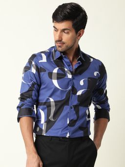 Rare Rabbit - Canton Blue Casual Shirts