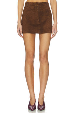 AEXAE - x REVOLVE Leather Suede Mini Skirt