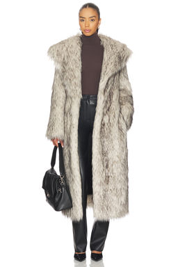 The Andamane - Winter Maxi Faux Fur Coat