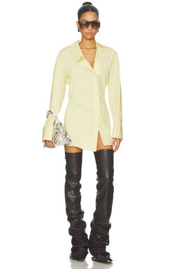 THE ATTICO - Asymmetrical Shirt Mini Dress