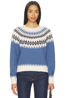 Autumn Cashmere - Chunky Fair Isle Crew Sweater
