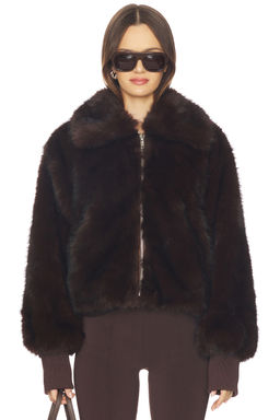 BY.DYLN - Reese Faux Fur Bomber Jacket