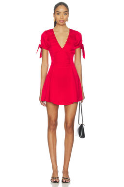 Frankies Bikinis - Ella Satin Jacquard Mini Dress