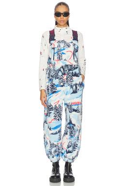 Free People - Printed Hit The Slopes Salopette Jumpsuit
