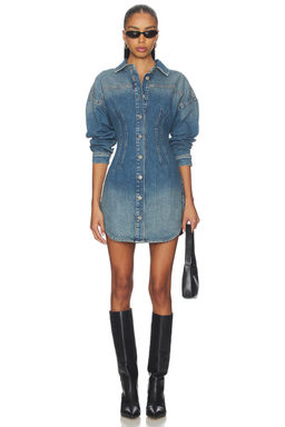 Good American - Shaped Denim Dress