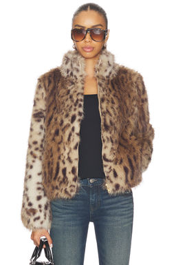 Generation Love - Jamie Leopard Faux Fur Jacket