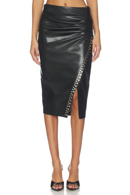 Generation Love - Regina Studded Vegan Leather Skirt