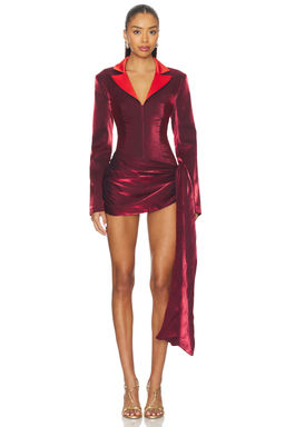 Kim Shui - Jelixa Zip Up Wrap Blazer Dress