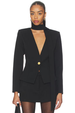 L'AGENCE - Romy Tie Neck Blazer
