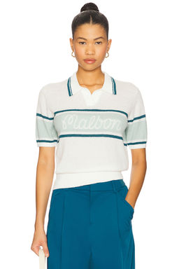 Malbon Golf - Jade SS Polo Sweater