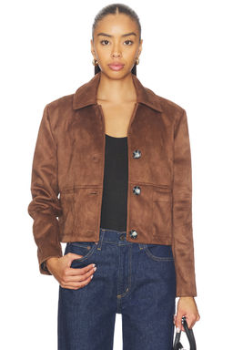 Milkwhite - Cropped Faux Leather Jacket