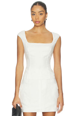 onia - Linen Peplum Top