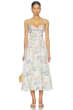 Patbo - Seaweed Flutter Midi Dress