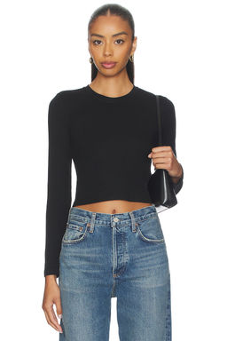 perfectwhitetee - Sienna Luxe Rib Cropped Long Sleeve