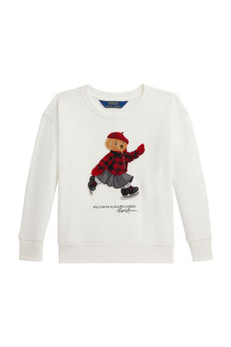 POLO RALPH LAUREN - Long Sleeve Lightweight Fleece Bear Graphic Sweatshirt