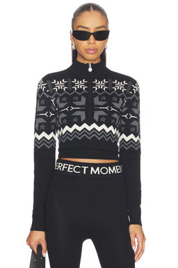 Perfect Moment - Nordic Merino Wool Half-zip Sweater