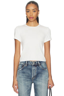 RE DONE - 90's Ribbed Cap Sleeve Tee