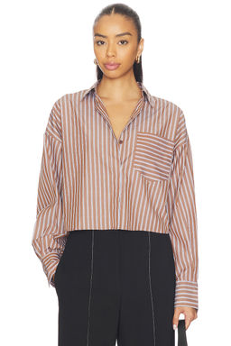 Rag & Bone - Marin Cropped Striped Shirt
