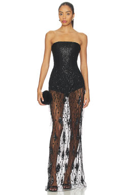 AFEW Rahul Mishra - Sequined Corset Maxi Dress