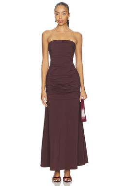 St. Agni - Gathered Strapless Longline Dress