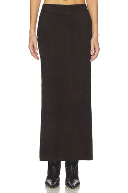 St. Agni - Suede Column Skirt
