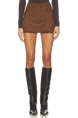 SNDYS - Jacqui Faux Suede Mini Skirt