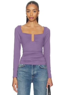 Susana Monaco - Square Wire Long Sleeve Top