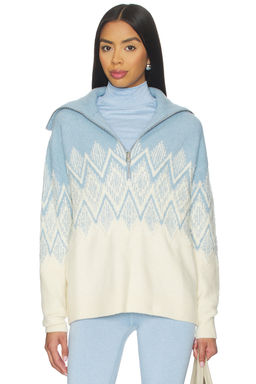 Varley - Hedda Fairisle Half Zip Sweater