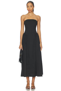 Weworewhat - Strapless Corset Ruched Dress