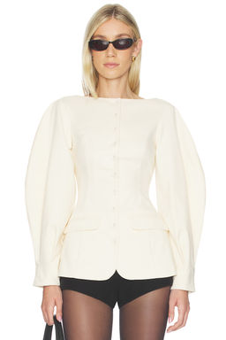 Weworewhat - Cocoon Sleeve Peplum Blazer