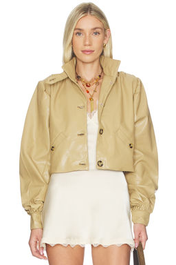 Weworewhat - Balloon Sleeve Stand Collar Jacket